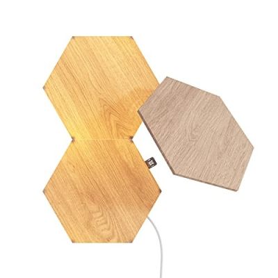 2. Nanoleaf Elements Erweiterungspaket „Holzoptik-Sechsecke“ (3 Paneele)