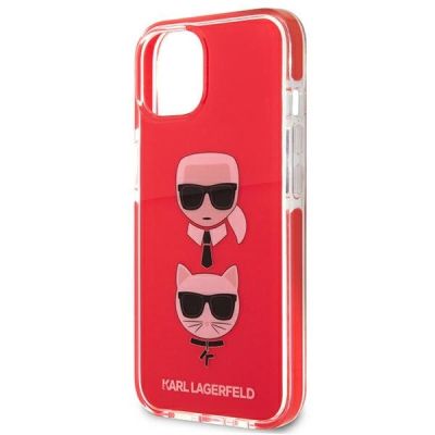 6. Karl Lagerfeld Karl&Choupette Head Case für iPhone 13 mini - Rot
