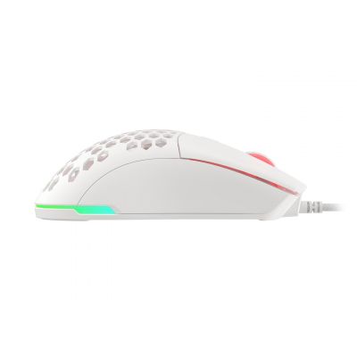7. Genesis Krypton 750 Light 8000 DPI Gaming-Maus PAW3333 RGB Weiße Gaming-Maus