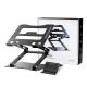5. Wozinsky WRS-CPY75DSB Laptop- und Tablet-Ständer aus Aluminium + gratis Smartphone-Ständer – Schwarz
