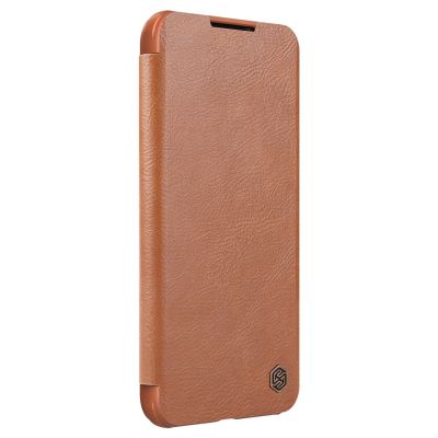 6. Nillkin Qin Leder Pro Case Hülle für Samsung Galaxy S22+ (S22 Plus) Kameraschutz Holster Cover Flip Case Braun