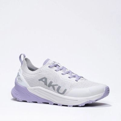 2. Aku Damen-Outdoor-Trekkingschuhe Aira, bequeme Wanderschuhe, grau-lila