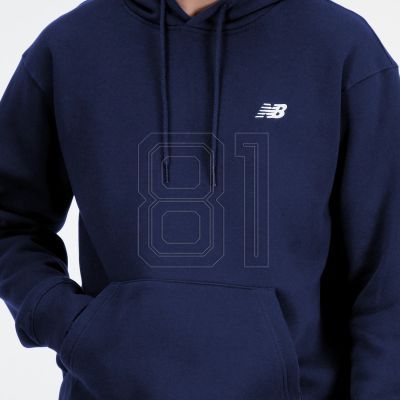 8. New Balance Sweatshirt mit kleinem Logo, Französisch, NNY M, MT41508NNY