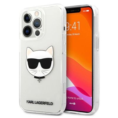 Karl Lagerfeld Choupette Head Case für iPhone 13 Pro Max - Transparent