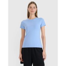 Schmal geschnittenes T-Shirt mit Aufdruck für Damen 4F 4FWMM00TTSHF2674-32S