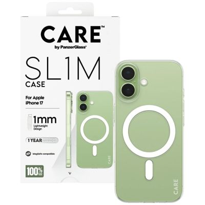 4. CARE by PanzerGlass SL1M MagSafe Hülle für iPhone 17 - Transparent