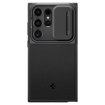 2. Spigen Optik Armor Hülle für Samsung Galaxy S24 Ultra – Schwarz