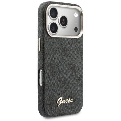 4. Guess 4G Script MagSafe Hülle für iPhone 17 Pro – Schwarz
