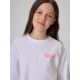 3. Locker geschnittenes Mädchen-T-Shirt mit Aufdruck 4F 4FJRSS26TTSHF3910-10S