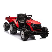 Kinder-Elektrotraktor mit Anhänger Hatis Rot
