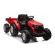 Kinder-Elektrotraktor mit Anhänger Hatis Rot
