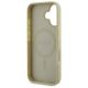 7. Guess Saffiano Peony Classic Logo MagSafe Hülle für iPhone 16 - Gold
