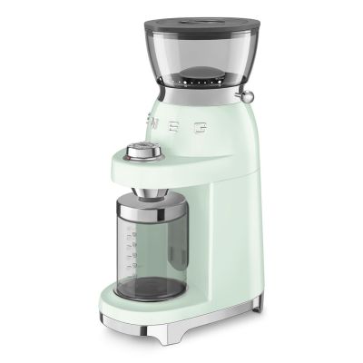 4. Smeg Kaffeemühle CGF03PGEU, 15 Mahlgrade, 240g Bohnenbeh., 150W, Hellgrün