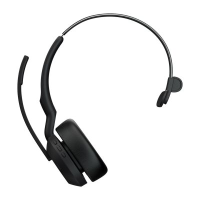 4. Jabra 25599-889-989 Kopfhörer/Headset, kabelgebunden & kabellos, mit Kopfbügel, Bluetooth-Ladestation für Büro/Callcenter, Schwarz