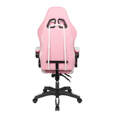 4. Gaming-Stuhl Kruger&Matz GX-150 Weiß-Rosa