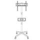 10. MONTIS Mobile TV-Halterung 23"-60" MT191 ATLAS / Schwarz / VESA 400x400