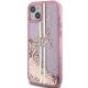 2. Guess Liquid Glitter Gold Stripes Hülle für iPhone 15 Plus / 14 Plus – Rosa