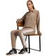 6. adidas Essentials 3-Streifen Fleece Slim Pants für Damen, Beige KF8317