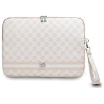 DKNY Sleeve Laptoptasche mit Karomuster und Streifen, 14 Zoll, Rosa