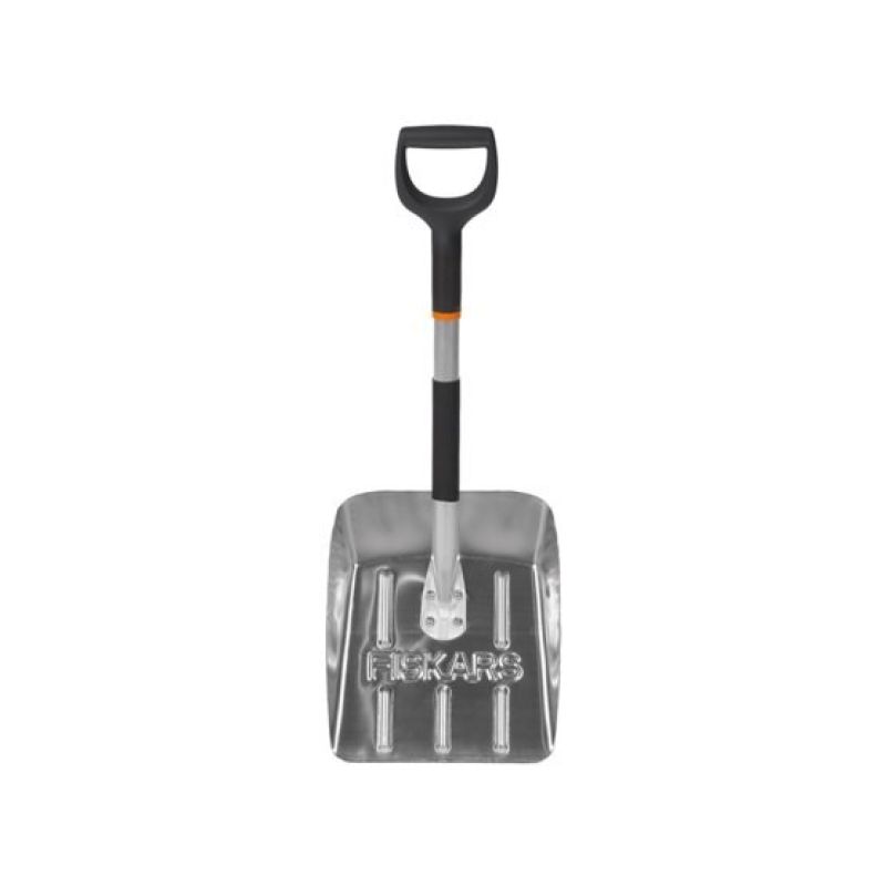 2. Fiskars 1000740 Schneeschaufel/Schaufel aus Aluminium und Kunststoff, schwarz, grau, orange