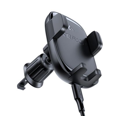 3. Acefast D48 Kfz-Lüftungshalterung mit kabellosem Ladegerät, Schwarz