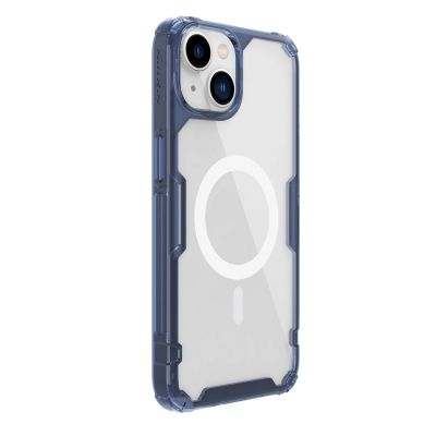 3. Nillkin Nature Pro Magnetische Hülle iPhone 14 Plus magnetische Hülle MagSafe blau