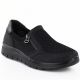 Bequeme schwarze Damen-Textilschuhe Unisoft 9026