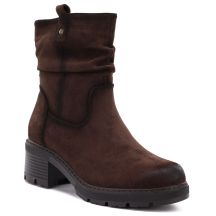 Gefütterte Damen-Ankle-Boots, braun, S.Barski HY62-8100