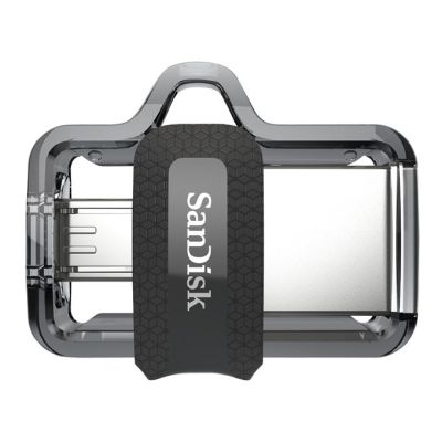 9. USB-Stick SanDisk ULTRA SDDD3-128G-G46 (128 GB; microUSB, USB 3.0; grau)