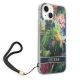 3. Guess GUOHCP14SHFLSB iPhone 14 6.1 "blau / blauer Hardcase Flower Strap