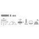 5. High Peak Monodome 4 Zelt Blau Grau 10164