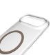 5. Puro Lite Mag TPU+PC Hülle kompatibel mit MagSafe für iPhone 17 Air - Transparent mit braunem Ring