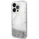 2. Guess GUHCP14LLCSGSGH iPhone 14 Pro 6,1" weiß/weißes Hardcase Liquid Glitter Marble
