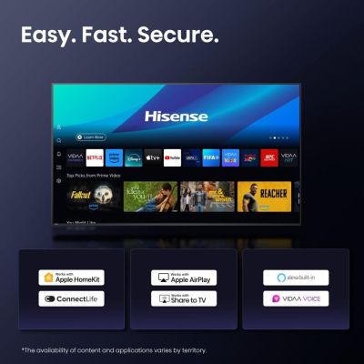 13. Hisense E7Q PRO 43E7Q PRO 109,2 cm (43") 4K Ultra HD Smart TV Wi-Fi Schwarz