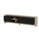 PORTO 3D-TV-Schrank 190x38x50 Eiche/Schwarz