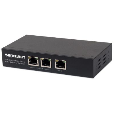 6. Intellinet 561266 Netzwerkanschlüsse, unmanaged Gigabit Ethernet (10/100/1000) mit PoE-Unterstützung, Schwarz