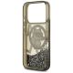 7. Karl Lagerfeld Liquid Glitter Choupette Logo MagSafe Hülle für iPhone 17 Pro - Schwarz