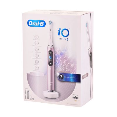 12. Oral-B iO Series 9 Zahnbürste mit Rosenquarz-Finish