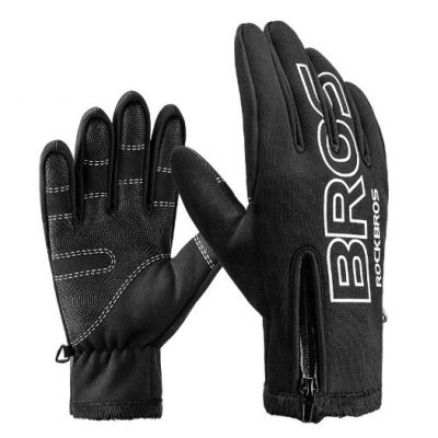 2. Rockbros Winter Softshell-Fahrradhandschuhe Größe L