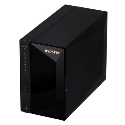 4. NAS Asustor AS3302T v2; Turm; 2x (3,5-Zoll-SATA-Festplatte/2,5-Zoll-SSD); Realtek RTD1619B, 2 GB DDR4, 1x 2,5 GbE, 3x USB 3.2