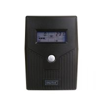 DIGITUS USV-Netzbetriebene LCD-Basisversion 800 VA/480 W DN-170064-LCD-B 1x12 V/9 A AVR 2x Schuko CEE 7/3