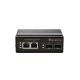 LevelOne IGP-0431 Switch – unmanaged – 2 x 10/100/1000 (PoE) + 2 x Gigabit SFP – DIN-Schienenmontage – PoE – DC-Netzteil
