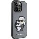 4. Karl Lagerfeld Saffiano Karl & Choupette Hülle für iPhone 14 Pro 6 - Silber
