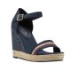 5. Tommy Hilfiger Ripsband-Sandalen mit hohem Keilabsatz W FW0FW05254