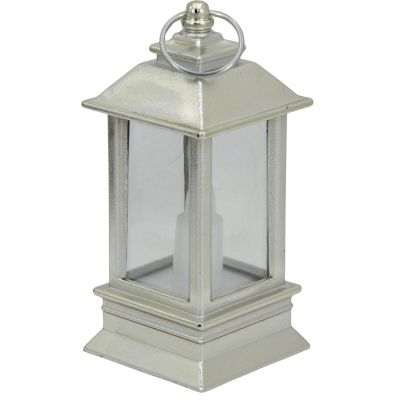 5. LED-KERZENLATERNE 9 CM, SILBER