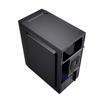 6. GEMBIRD FORNAX K300 Mini-Tower-Gehäuse (2x USB 3.0, 2x USB 2.0, HD-Audio) Schwarz