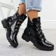 5. Damen-Lackleder-Winterboots im Worker-Stil, schwarz, M.Daszyński MR23123
