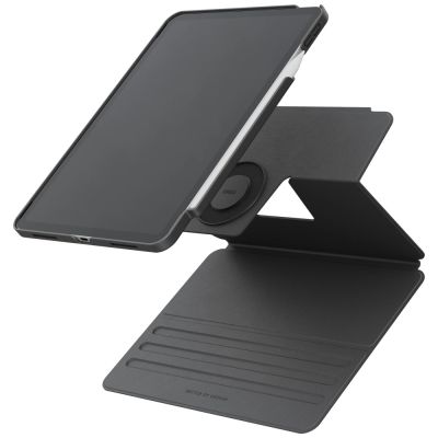5. Uniq Rovus Snapmount magnetische, 360° drehbare, abnehmbare Hülle für iPad Air 13" 2024/2025 – Grau