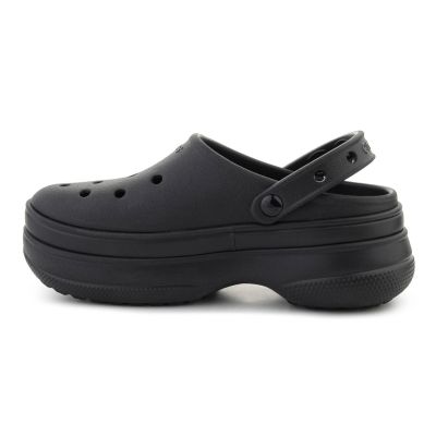 4. CROCS CLASSIC STACKED CLOG SCHWARZ/SCHWARZ 211355-060
