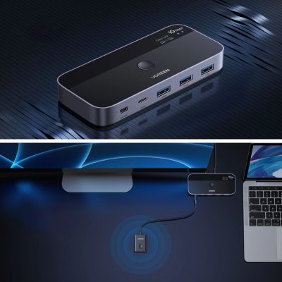 7. Ugreen Switch USB-C USB-A 10 Gbit/s – Grau